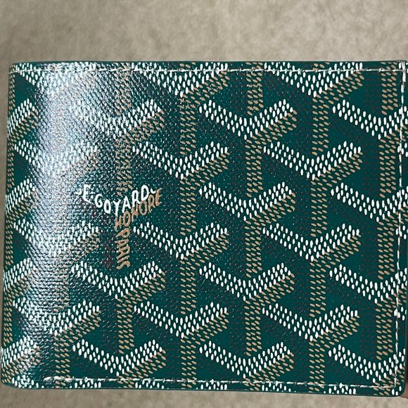 Goyard Other - New Goyard Bi Fold Victoire Full Size Wallet - Coveted Green Canvas